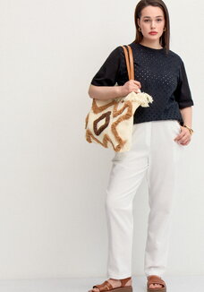 Брюки изо льна длиной 7/8