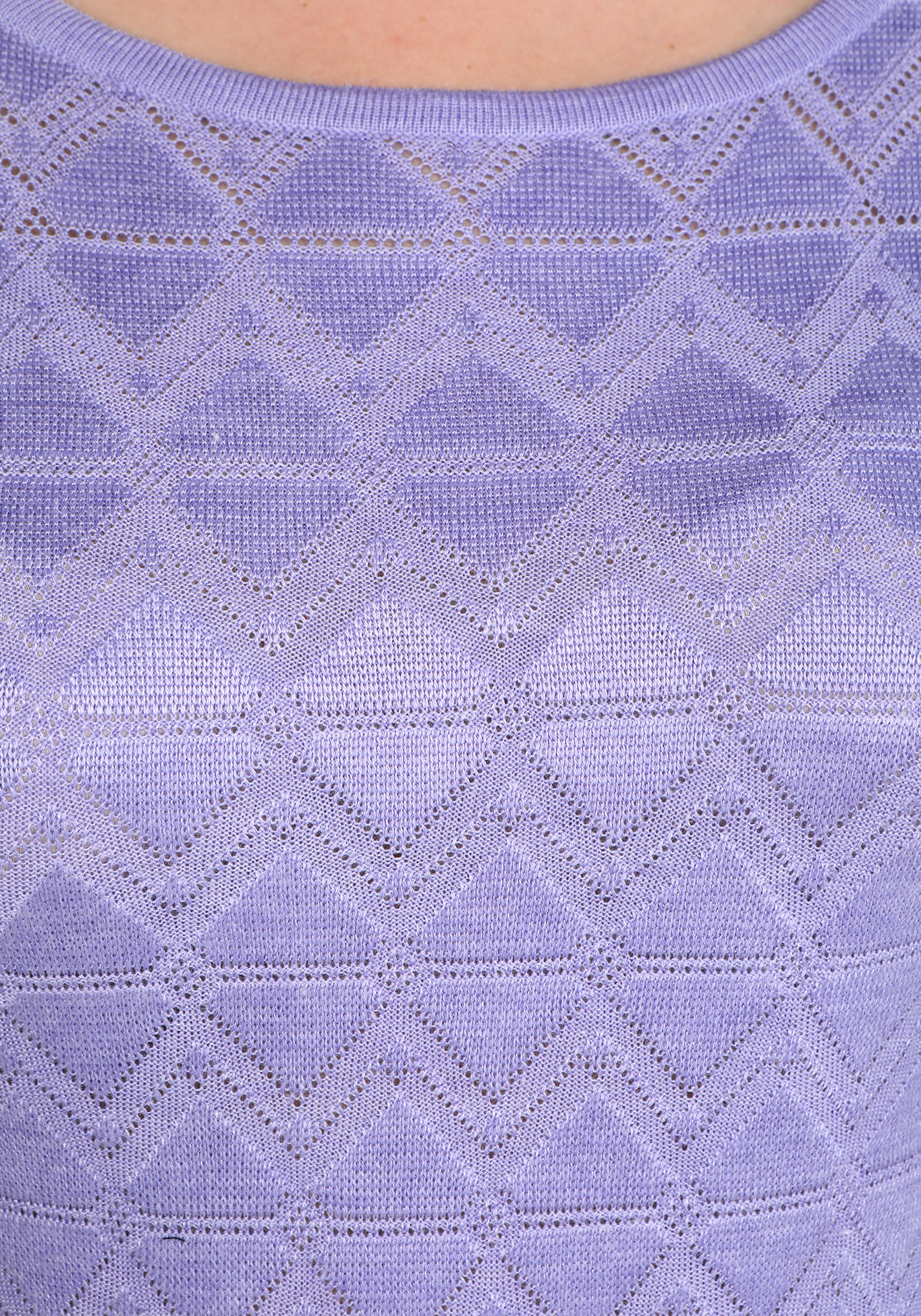 Платье "Ажурные ромбы" Vivawool, размер 54, цвет сиреневый - фото 4