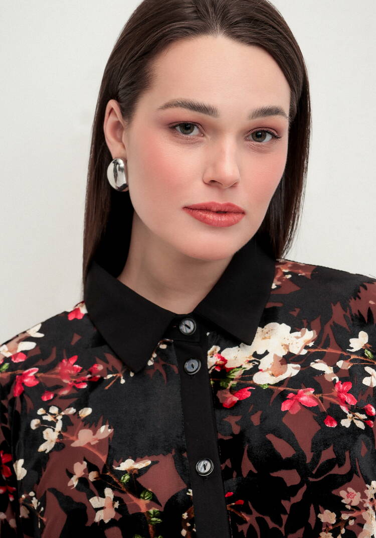 Платье с отрезной кокеткой и юбкой плиссе шир.  750, рис. 5