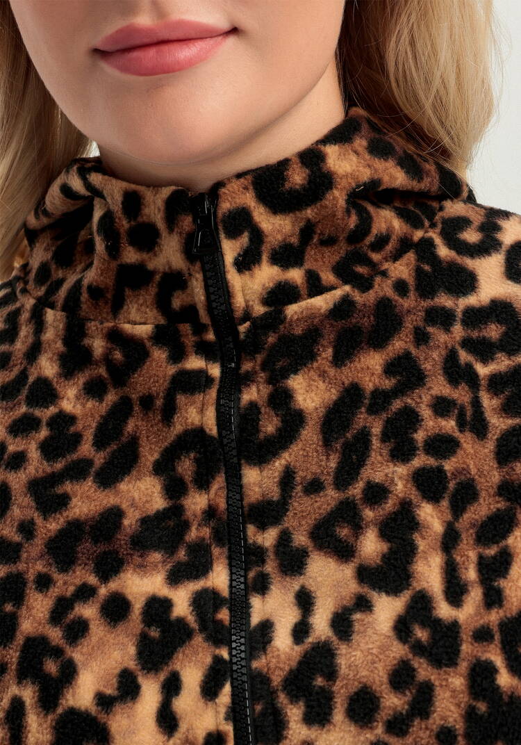 Толстовка из флиса с анималистичным принтом шир.  750, рис. 6