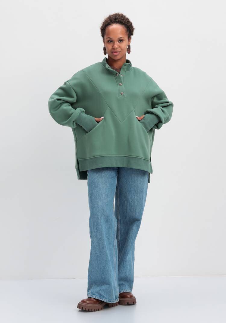 Толстовка с застёжкой на кнопках шир.  750, рис. 26