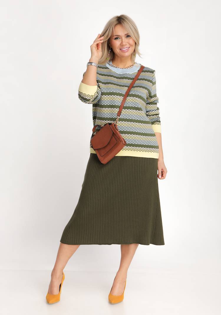 Джемпер свободный в полоску шир.  750, рис. 11