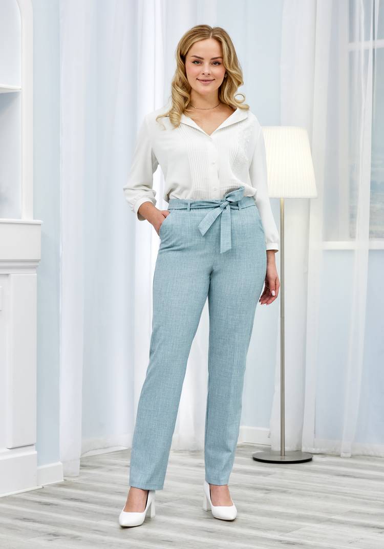 Брюки классические на широкой резинке шир.  750, рис. 32