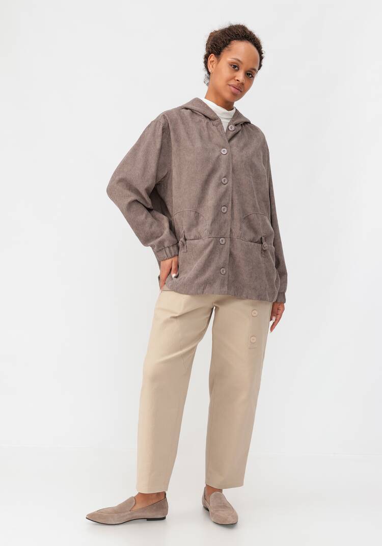 Ветровка из вельвета с капюшоном шир.  750, рис. 22