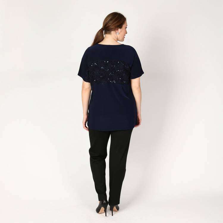 Туника с кружевной вставкой шир.  750, рис. 21