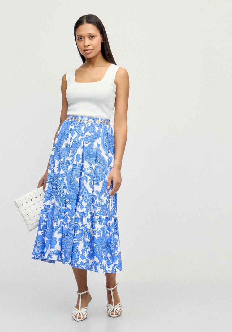 Юбка с ярусомВоздушное настроение шир.  750, рис. 7