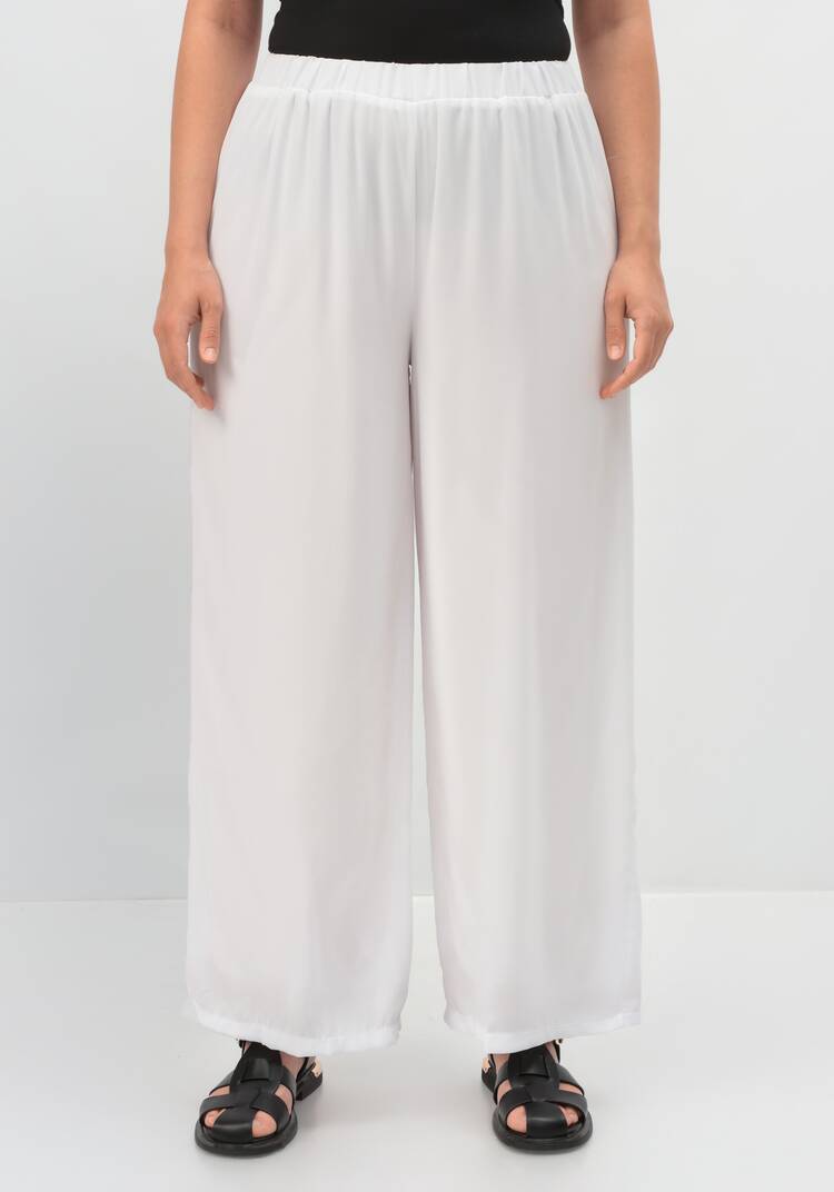 Брюки с резинкой на талии прямые шир.  750, рис. 4