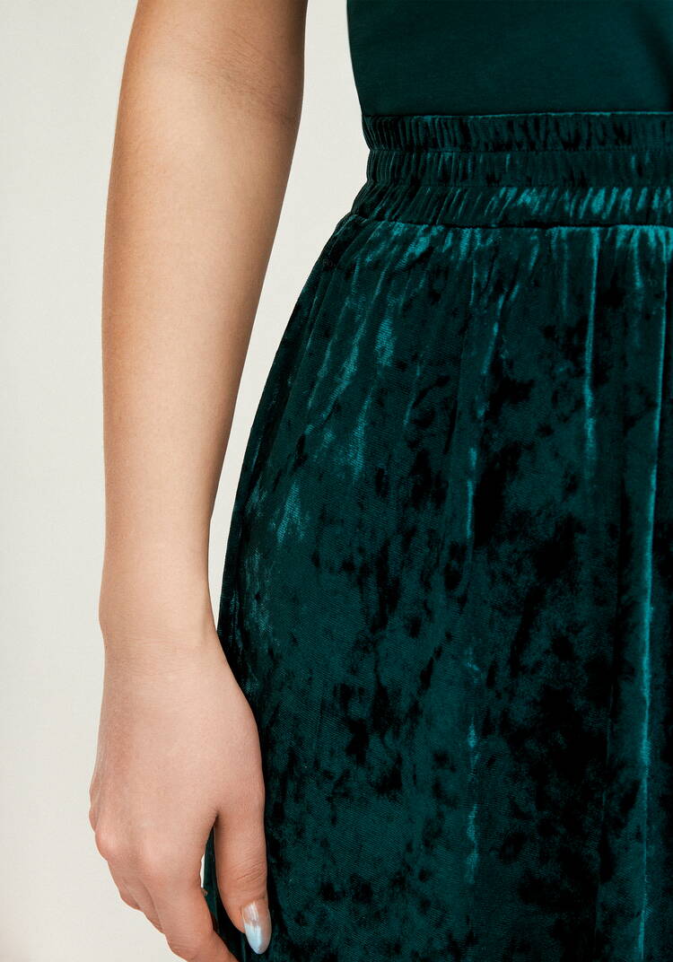 Юбка полусолнце из бархата шир.  750, рис. 12