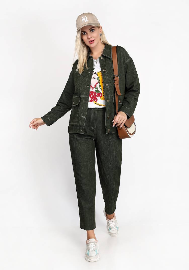 Куртка джинсовая с накладными карманами шир.  750, рис. 3