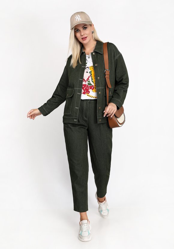 Куртка джинсовая с накладными карманами шир.  580, рис. 3