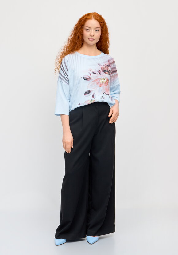 Блуза с принтом Миланика шир.  580, рис. 26