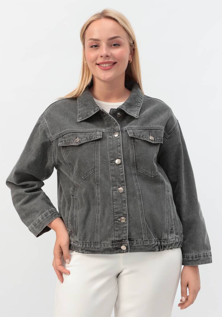 Джинсовая куртка Молли шир.  750, рис. 6