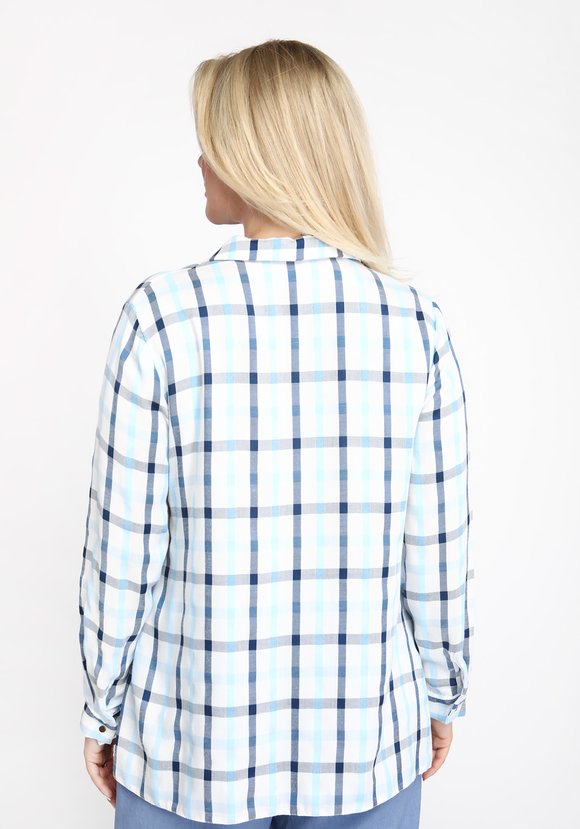 Блуза легкая с карманами шир.  580, рис. 3