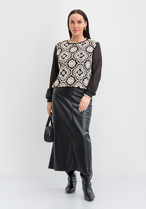 Джемпер с изящным узором шир.  580, рис. 2