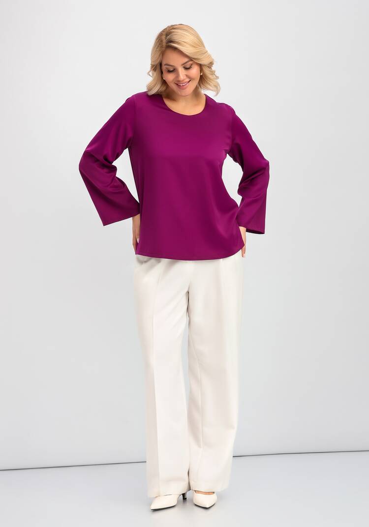 Блуза свободного кроя с шелком шир.  750, рис. 7