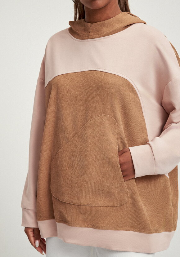 Худи оверсайз комбинированное шир.  580, рис. 6