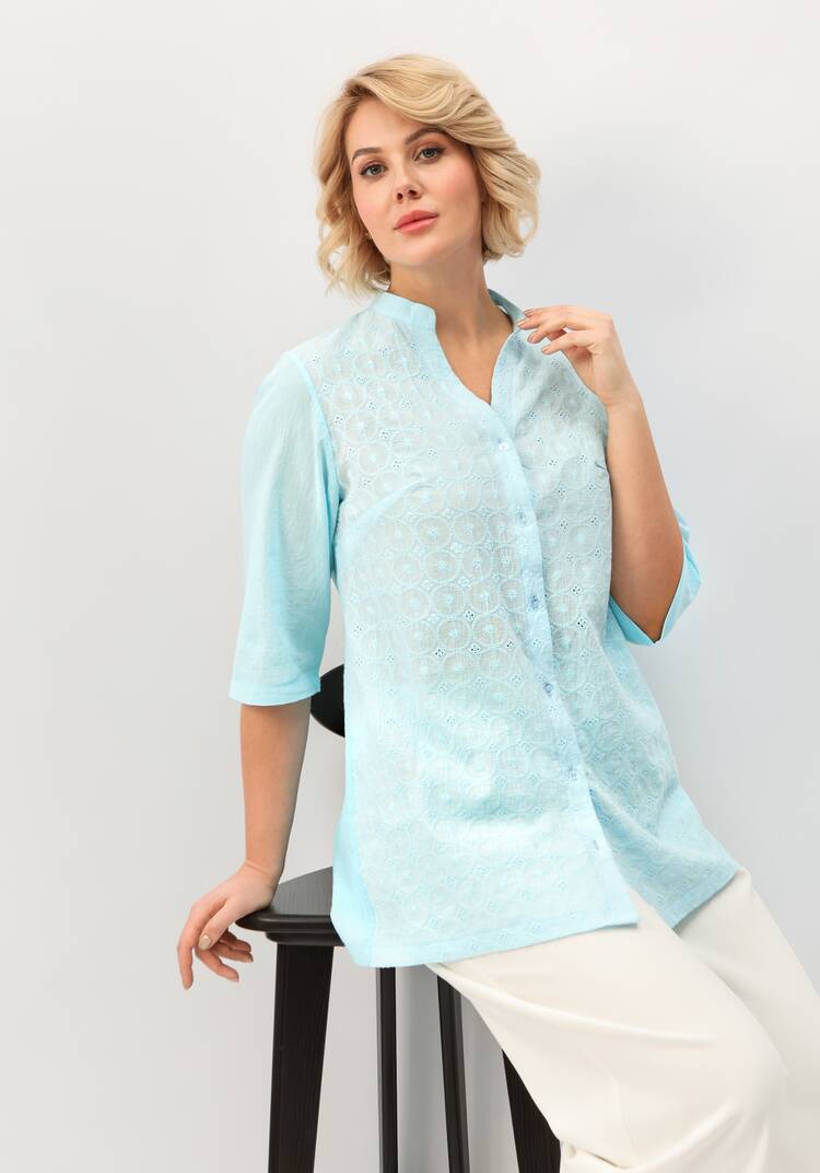 Рубашка из хлопка с шитьем шир.  750, рис. 29