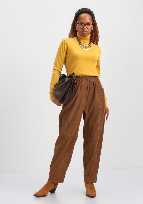 Брюки вельветовые с декоративной отстрочкой шир.  580, рис. 16