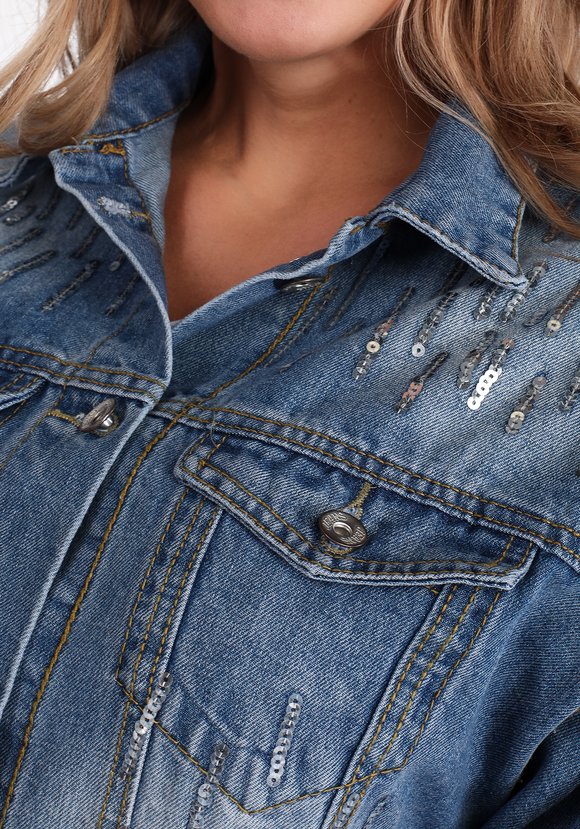 Жакет Джинсовая симфония шир.  580, рис. 2