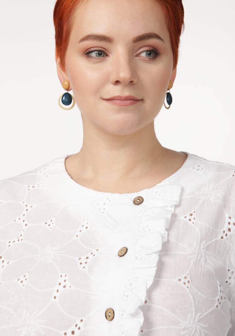 Блуза свободная из фактурной ткани шир.  750, рис. 4