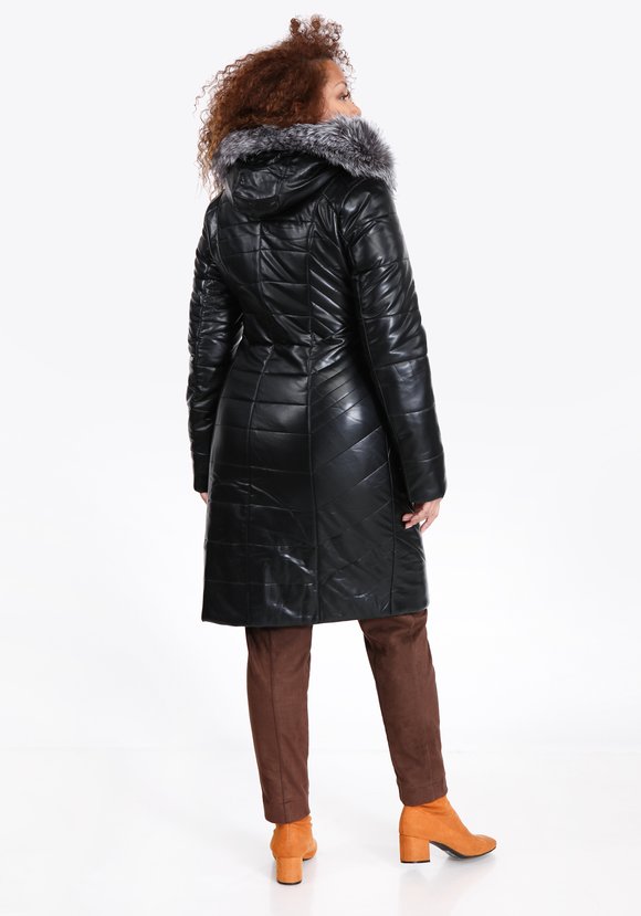 Пальто с мехом чернобурки шир.  580, рис. 3