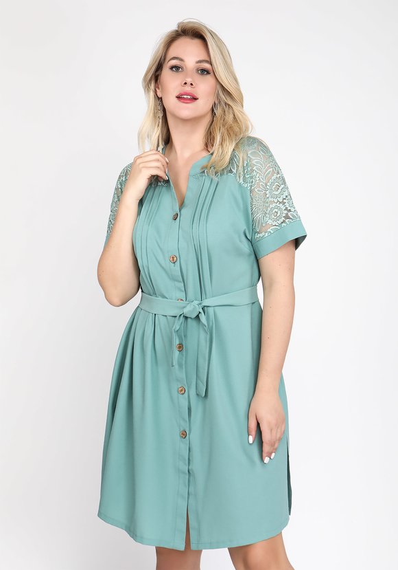 Туника с кружевом шир.  580, рис. 9