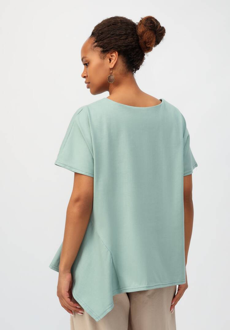 Блуза с асимметричным кроем шир.  750, рис. 19