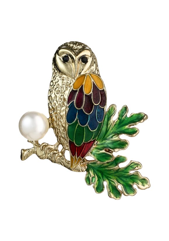 Брошь Пёстрая сова шир.  580, рис. 1
