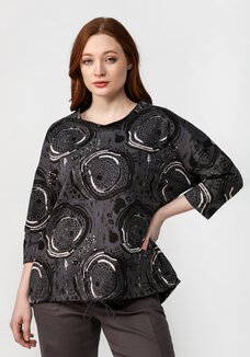 Джемпер с оригинальным орнаментом Моника