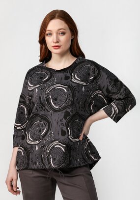 Джемпер с оригинальным орнаментом Моника