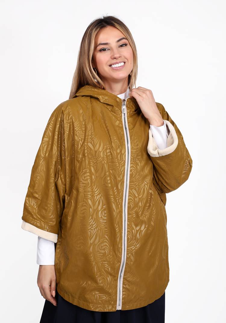 Куртка с капюшоном на подкладке из эко-меха шир.  750, рис. 9