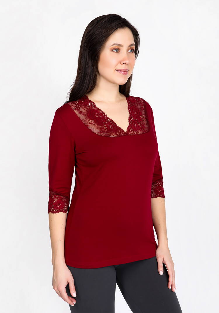 Майка с рукавом 3/4 Леди Кармен шир.  750, рис. 5