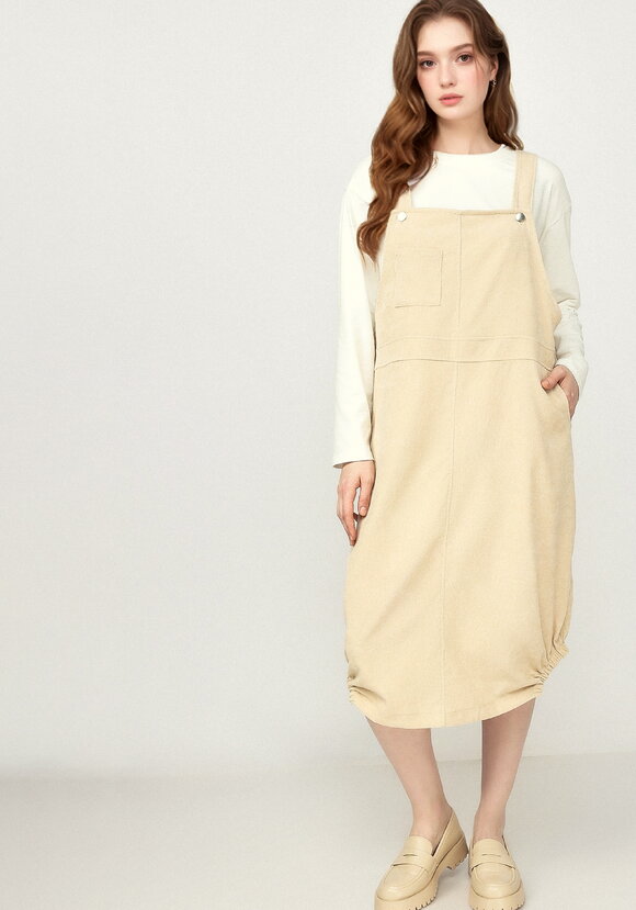 Сарафан из микровельвета на бретелях шир.  580, рис. 1