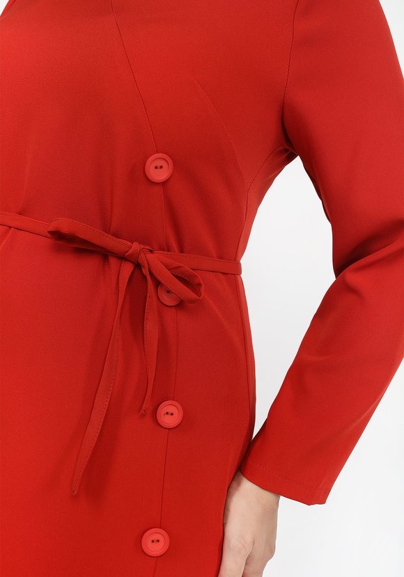 Платье с асимметричной застежкой шир.  580, рис. 2