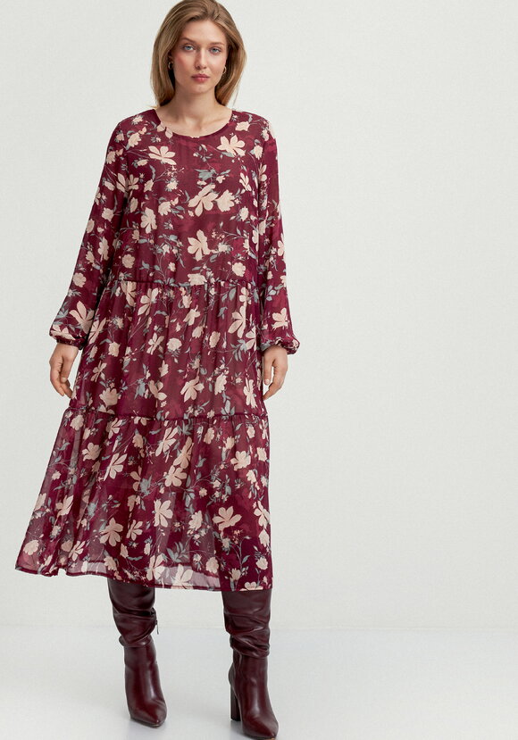 Платье свободного кроя с принтом цветок шир.  580, рис. 28