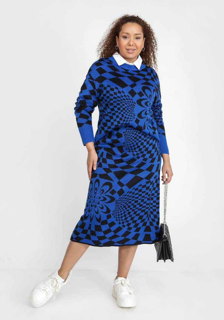 Юбка с абстрактным рисунком шир.  750, рис. 9