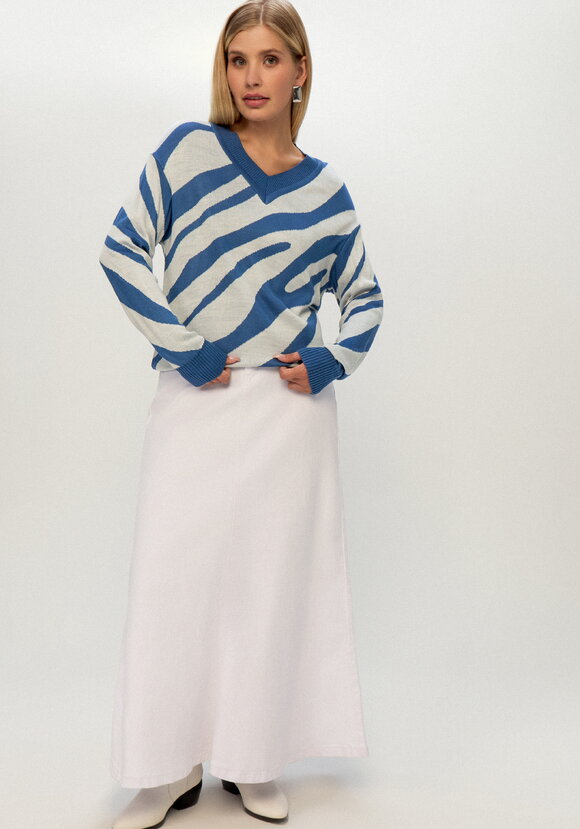 Джемпер с принтом зебра шир.  580, рис. 51