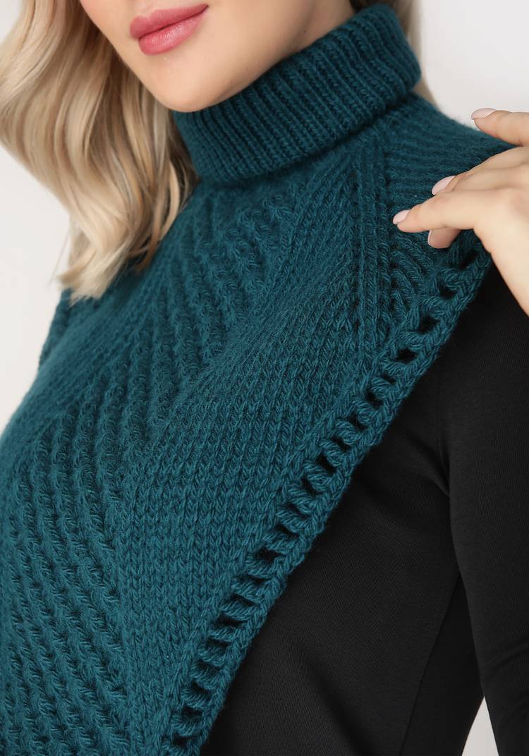 Манишка вязаная шир.  750, рис. 8