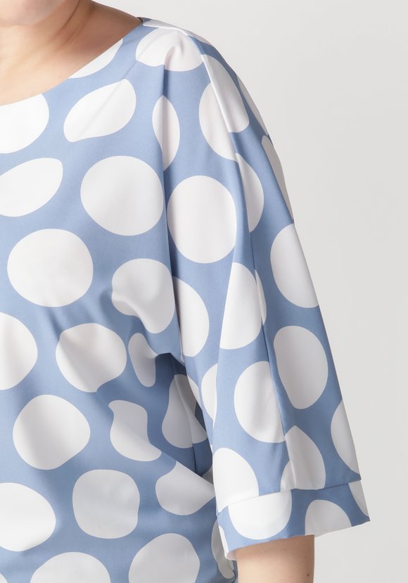 Блуза женская в горох Мадина шир.  580, рис. 8