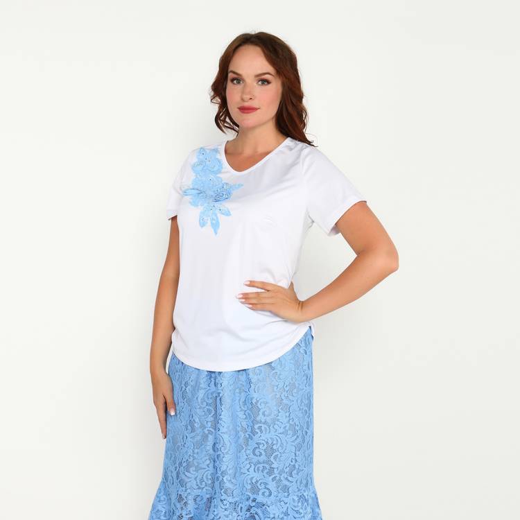 Юбка на резинке кружевная шир.  750, рис. 24