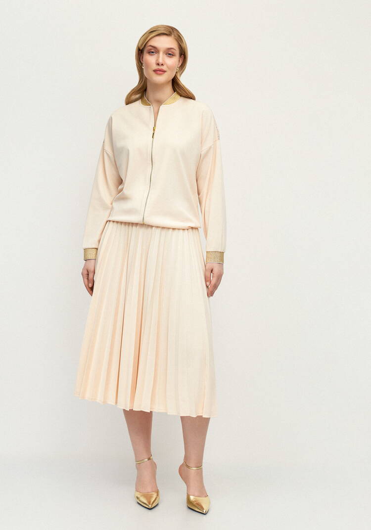 Юбка гофре из трикотажной ткaни шир.  750, рис. 14