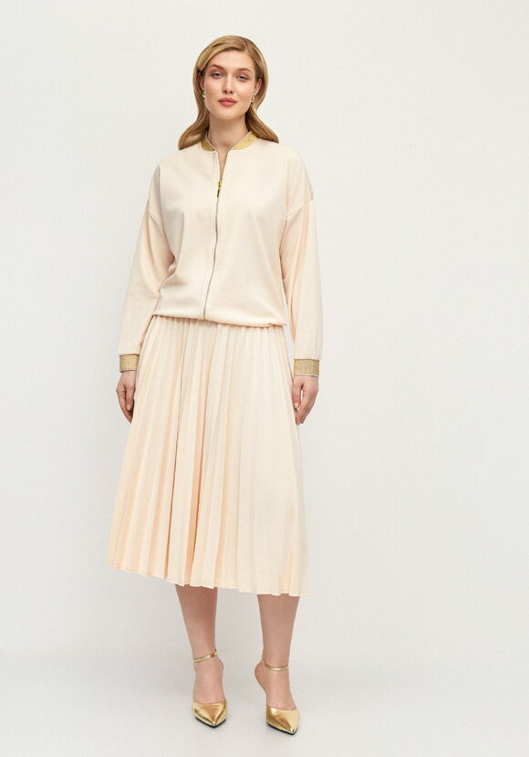 Юбка гофре из трикотажной ткaни шир.  580, рис. 14