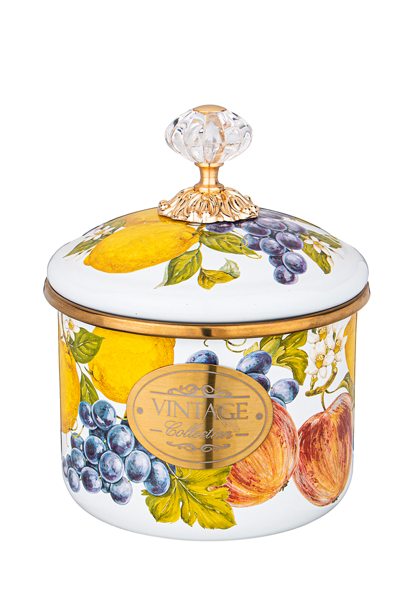 

Банка для сыпучих продуктов "Фландрия", Белый с рисунком