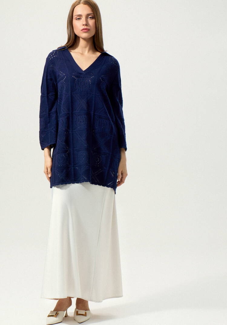 Туника с разрезами по бокам удлиненная шир.  750, рис. 38