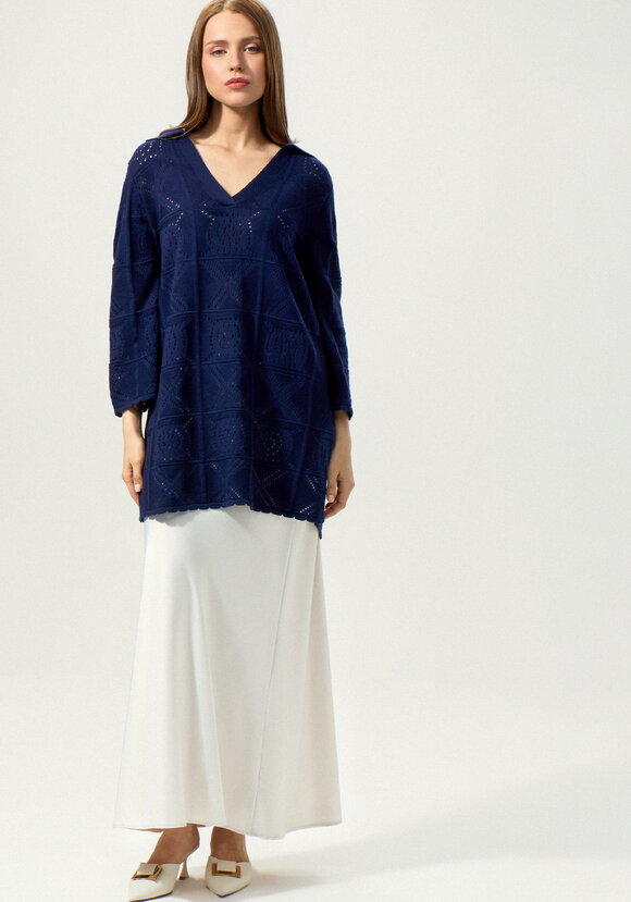 Туника с разрезами по бокам удлиненная шир.  580, рис. 38