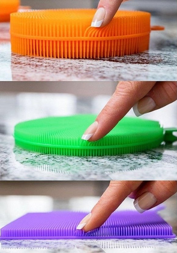 Набор из 6-ти силиконовых щеток-губок шир.  580, рис. 2