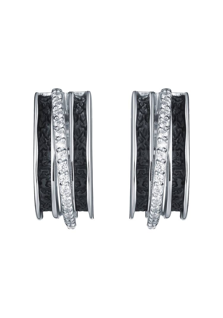 Серьги серебряные Пленительный образ шир.  750, рис. 2