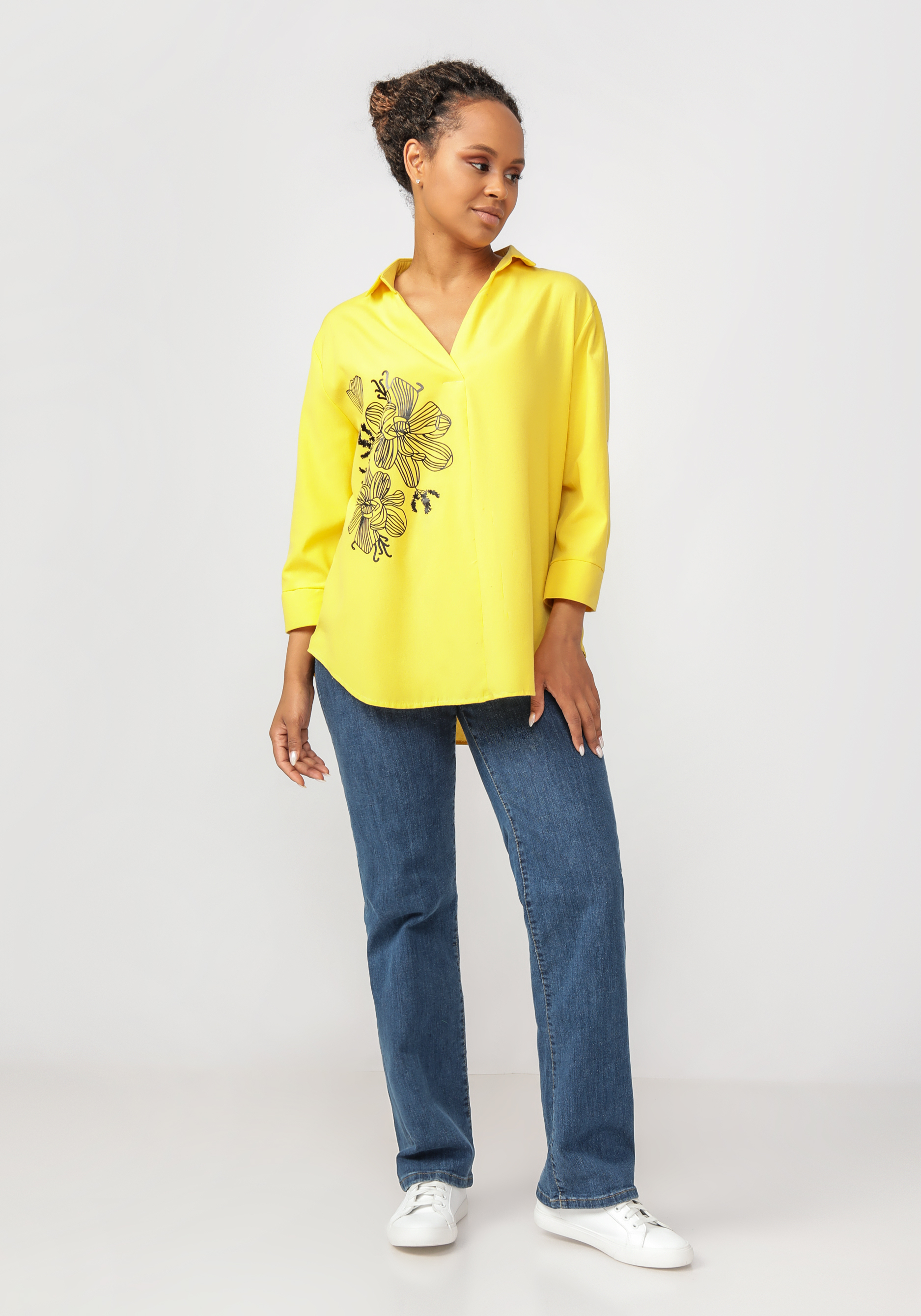 Блуза "Флоранс" Vittori Vi, цвет желтый, размер 50 - фото 7