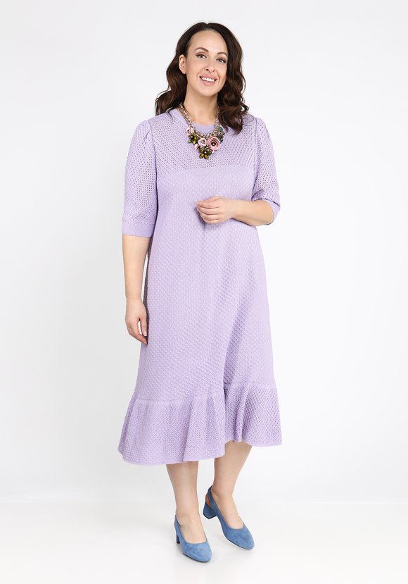 Платье ажурное с воланом по низу шир.  580, рис. 15