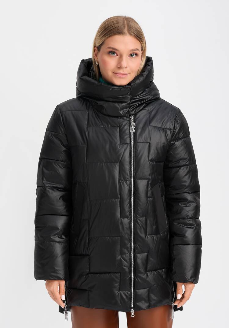 Куртка из мерцающей ткани с капюшоном шир.  750, рис. 4